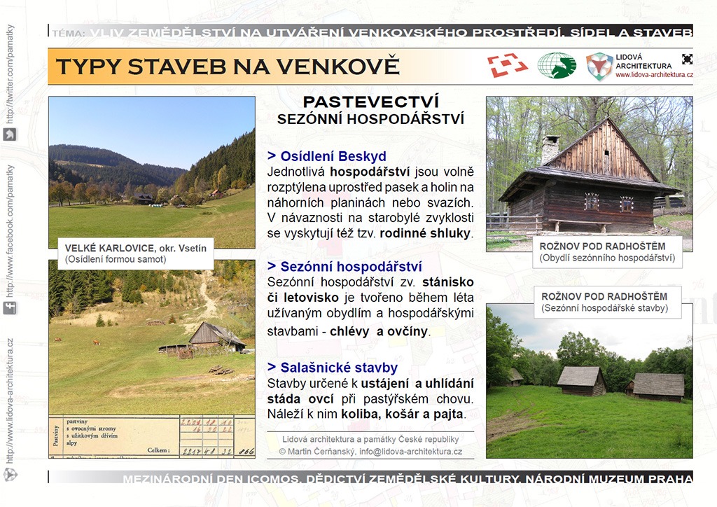 Pastevectví a pastevecké stavby (salaše)