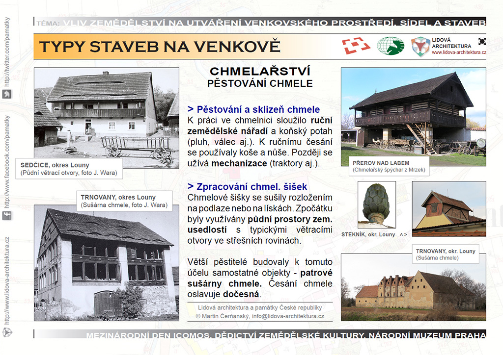 Chmelařství a chmelařské stavby