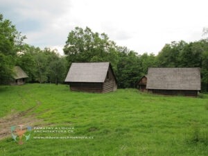 Salašnické stavby ve skanzenu Rožnov pod Radhoštěm